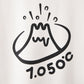 【1.050°C】Logo Hoodie(ホワイト)